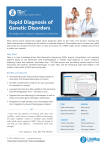 Rapid Diagnosis of Genetic Disorders - TGex