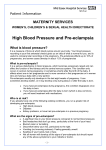 High Blood Pressure and Pre-eclampsia