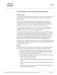 Cisco AON Secure File Transfer Extension Module
