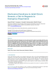 Biochemical Syndrome in Adult Pyloric Stenosis, a Clue to