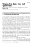 Time-resolved atomic inner