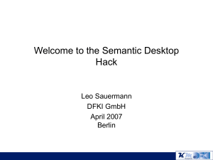 A Semantic Desktop