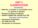 unit 2 classification