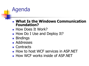 How to host WCF services in ASP.NET