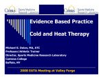 Evidence Based Practice Cold and Heat Therapy