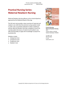 Practical Nursing Series: Maternal Newborn Nursing