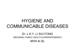 HYGIENE AND COMMUNICABLE DISEASES