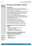 Body Mass Index (BMI) and Fertility GHPI0773_07_15_