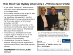 Third Blood Type Mystery Solved using a UVM Mass