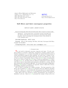 Soft filters and their convergence properties