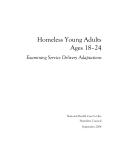 Homeless Young Adults Ages 18-24: Examining Service Delivery