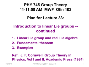 Introduction to linear Lie groups