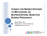 caring for babies exposed to methadone or buprenorphine