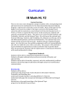 IB Math HL Y2