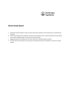 Clinical Study Report