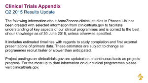 H1 results 2015 clinical trials appendix PDF 2198KB