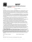 4-H Animal Care and Management Disclosure