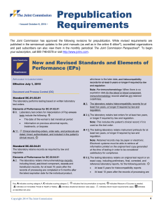 Prepublication Requirements