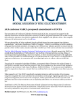 ACA endorses NARCA proposed amendment to FDCPA The