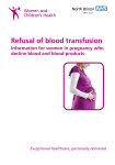 Refusal of blood transfusion