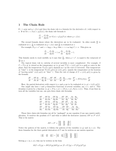 1 The Chain Rule - McGill Math Department