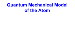 Quantum Mechanical Model of the Atom - stpats-sch4u-sem1-2013