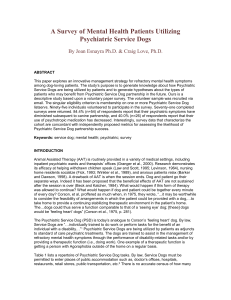 A Survey of Mental Health Patients Utilizing Psychiatric