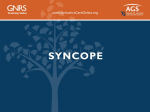 Syncope.GNRS5 - Geriatrics Care Online