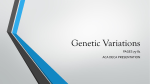 Genetic Variations