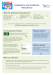 Antibiotics and Antibiotic Resistance