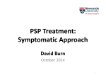 PSP Symptomatic Treatments Slides