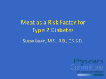 Meat as a Risk Factor for Type 2 Diabetes