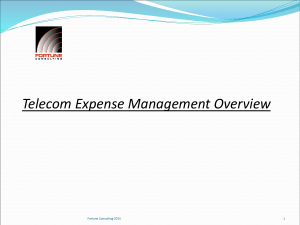 Comprehensive Technology Expense Management Program