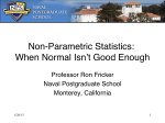 Non-Parametric Statistics: When Normal Isn`t Good Enough