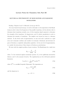 Lecture Notes for Chemistry 543, Part III