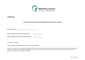 Practice Assessment Matrix - Midwifery Council of New Zealand