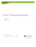 Core Clinical Rotations - University of Saskatchewan College of