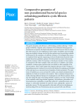 Comparative genomics of non-pseudomonal bacterial species