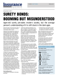 surety bonds: booming but misunderstood
