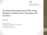 Preclinical Development to IND - Colorado BioScience Association