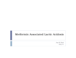 Metformin Associated Lactic Acidosis