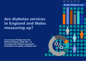 Are diabetes services in England and Wales