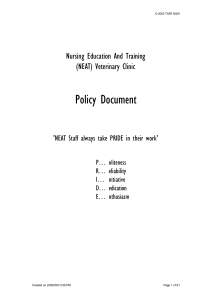 Policy Document - Sydney TAFE eLearning Moodle