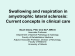 Swallowing and respiration in amyotrophic lateral sclerosis: Current