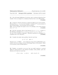 Mathematical Methods 3 Closed book test: 12–11–2015 Time 9.05