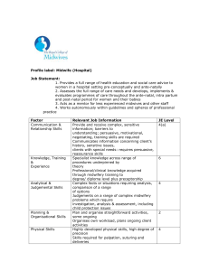 Profile label: Midwife (Hospital)