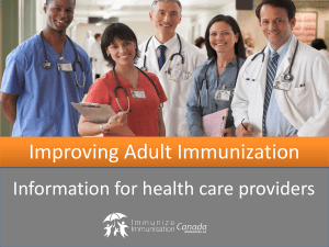 Adult Immunization