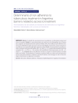 Determinants of non adherence to tuberculosis treatment in Argentina