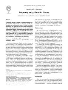 Pregnancy and gallbladder disease