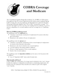 COBRA Coverage and Medicare